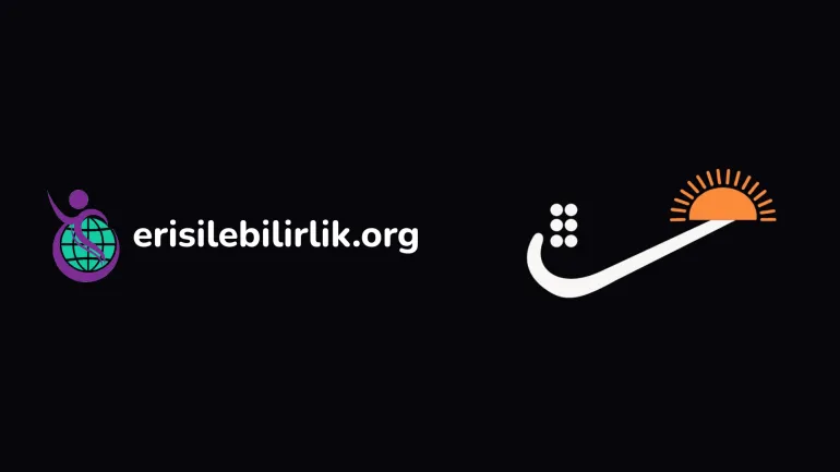 erisilebilirlik.org logosu ve yazısı yanında TURGED logosu