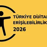 Sarı zemin üzerine siyah Türkiye Dijital Erişilebilirlik Anketi 2026 logosu