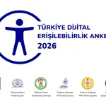 Türkiye Dijital Erişilebilirlik Anketi 2026 logosu ve destekçi kuruluşların logoları